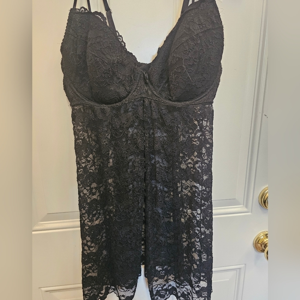 Vintage Rampage lingerie, sleep, bra, lace, black, pushup, cute, 2000s